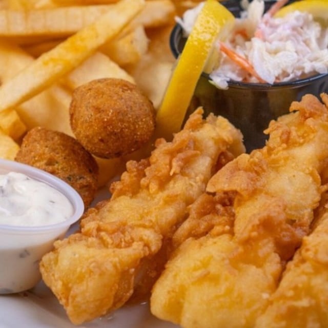 Famous Fish and Chips.